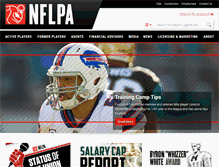 Tablet Screenshot of nflpa.com